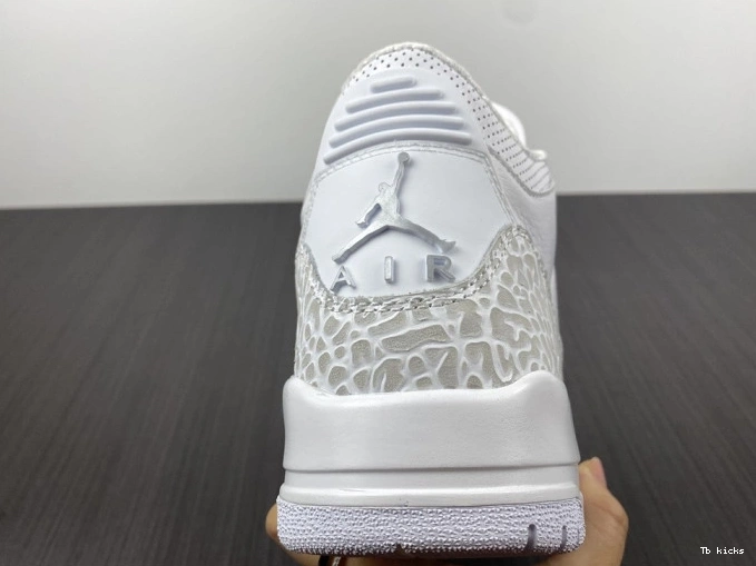 Reps TBK PS Retro 3 Jordan Air 'Triple 429487-111 White' 0805
